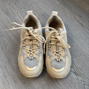 Women's Cream Sneakers